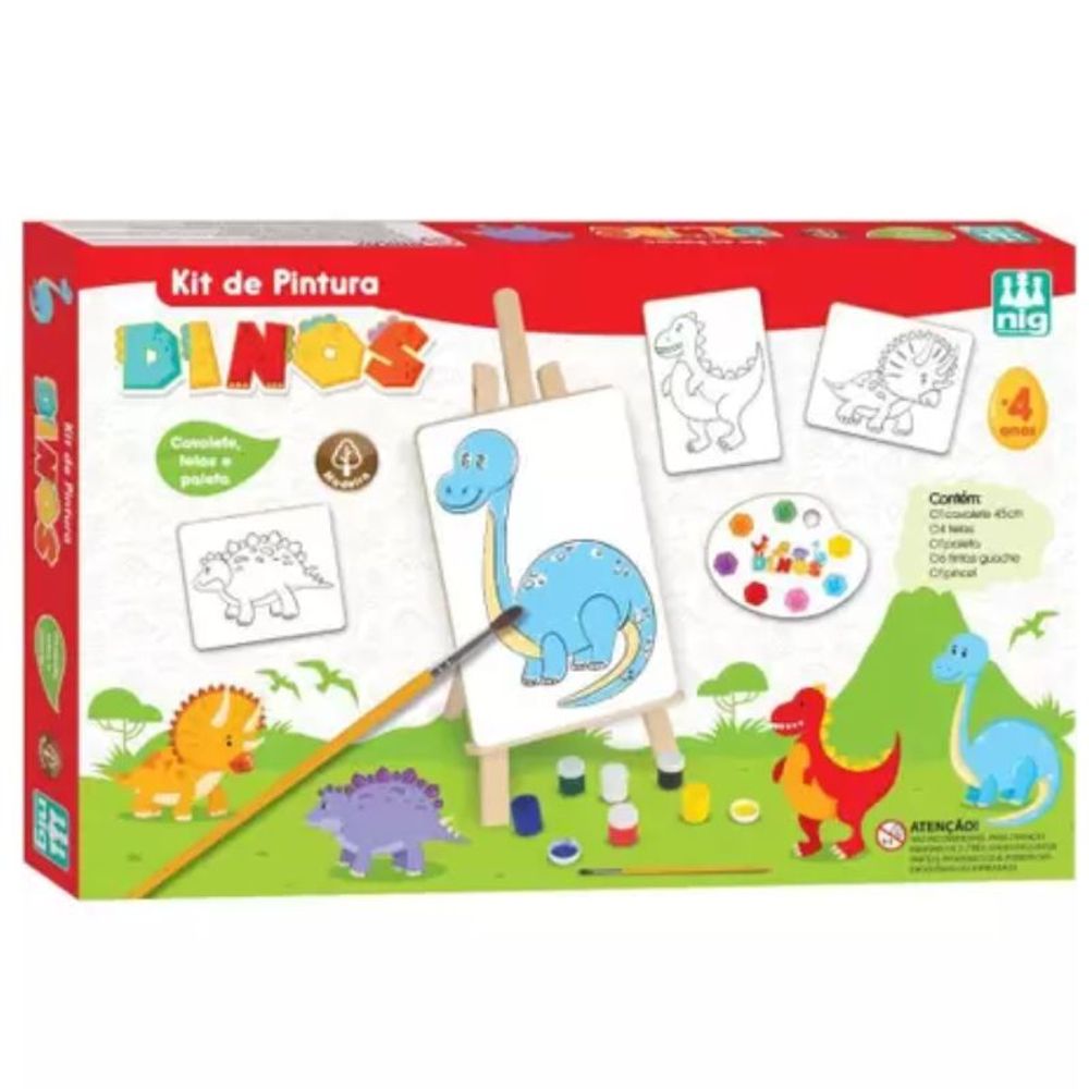 Brinquedo-Diverso-KIT-Pintura-Dinos-nig-brinquedos