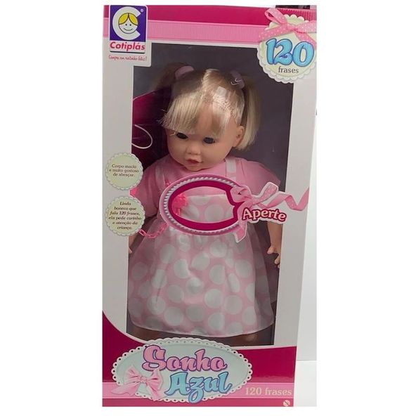 Boneca-Sonho-Azul-com-Cabelo-e-120-Frases-Cotiplas