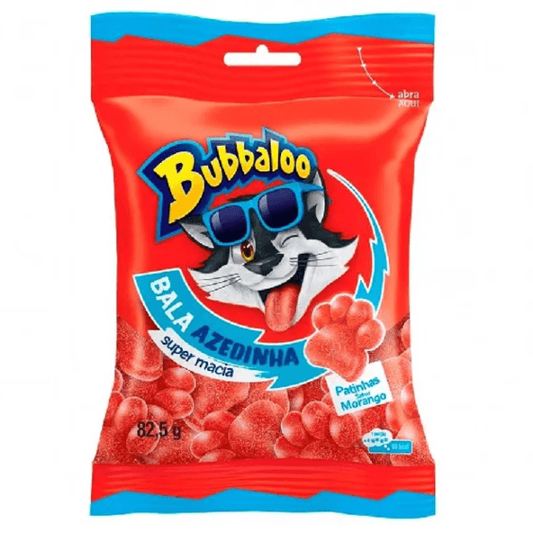 Bala-Bubbaloo-Patinhas-Morango-Azedinha-825g