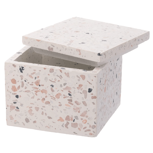 Organizador-Quadrado-de-Marmore-Terrazo-Branco-6cm