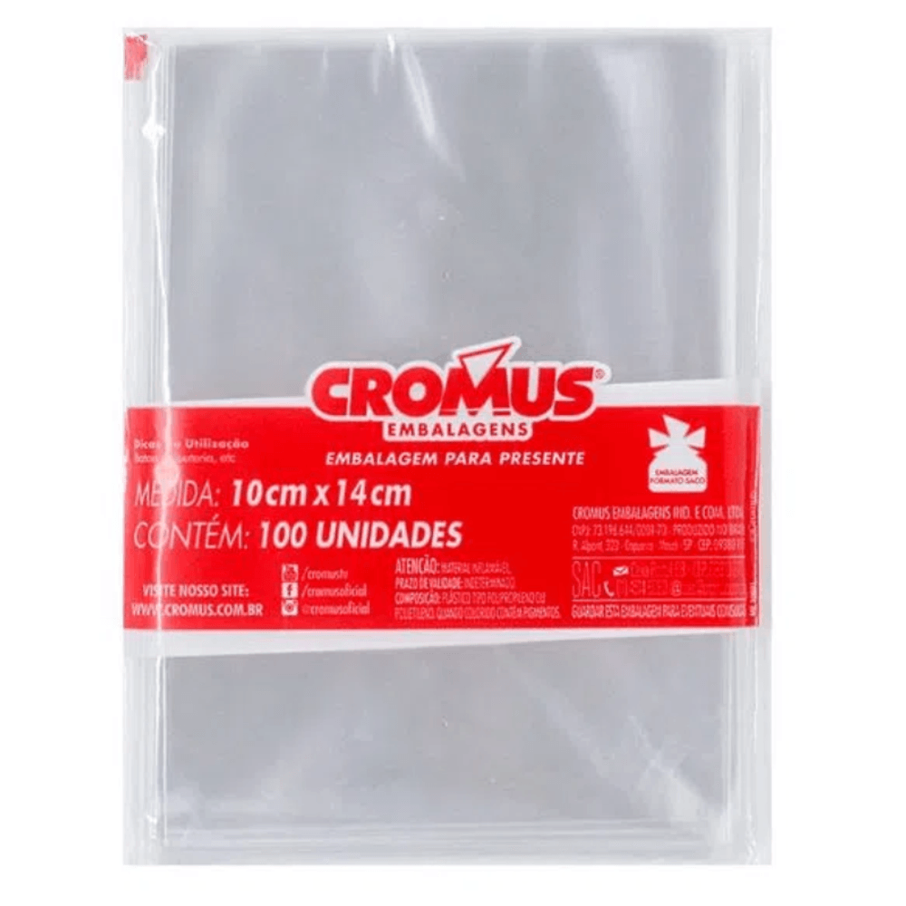 Saco-Cromus-Transparente-Incolor-10cmX14cm