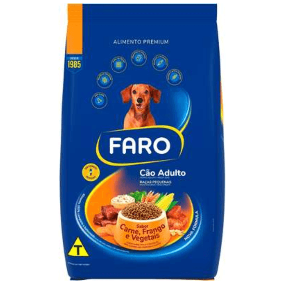 Racao-Faro-Cao-Adulto-Racas-Media-e-Pequena-Carne-Frango-e-vegetal-20kg