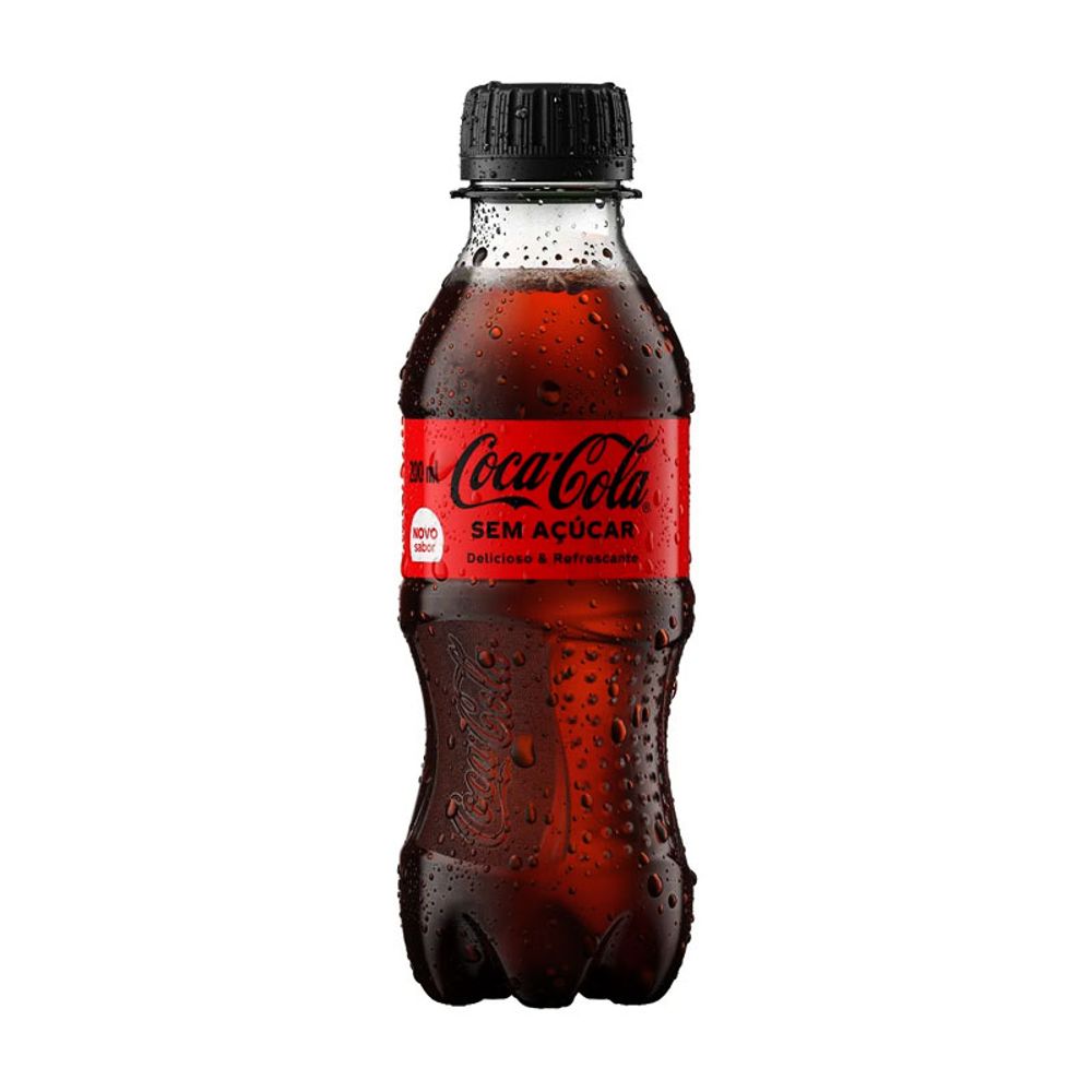 Refrigerante Coca Cola sem Açúcar Mini Pet 200ml - Azul Atacarejo