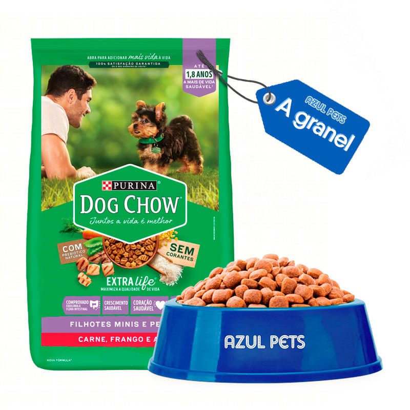 Ração Dog Chow Filhotes Minis e Pequenos Frango e Arroz - Aprox. 500g