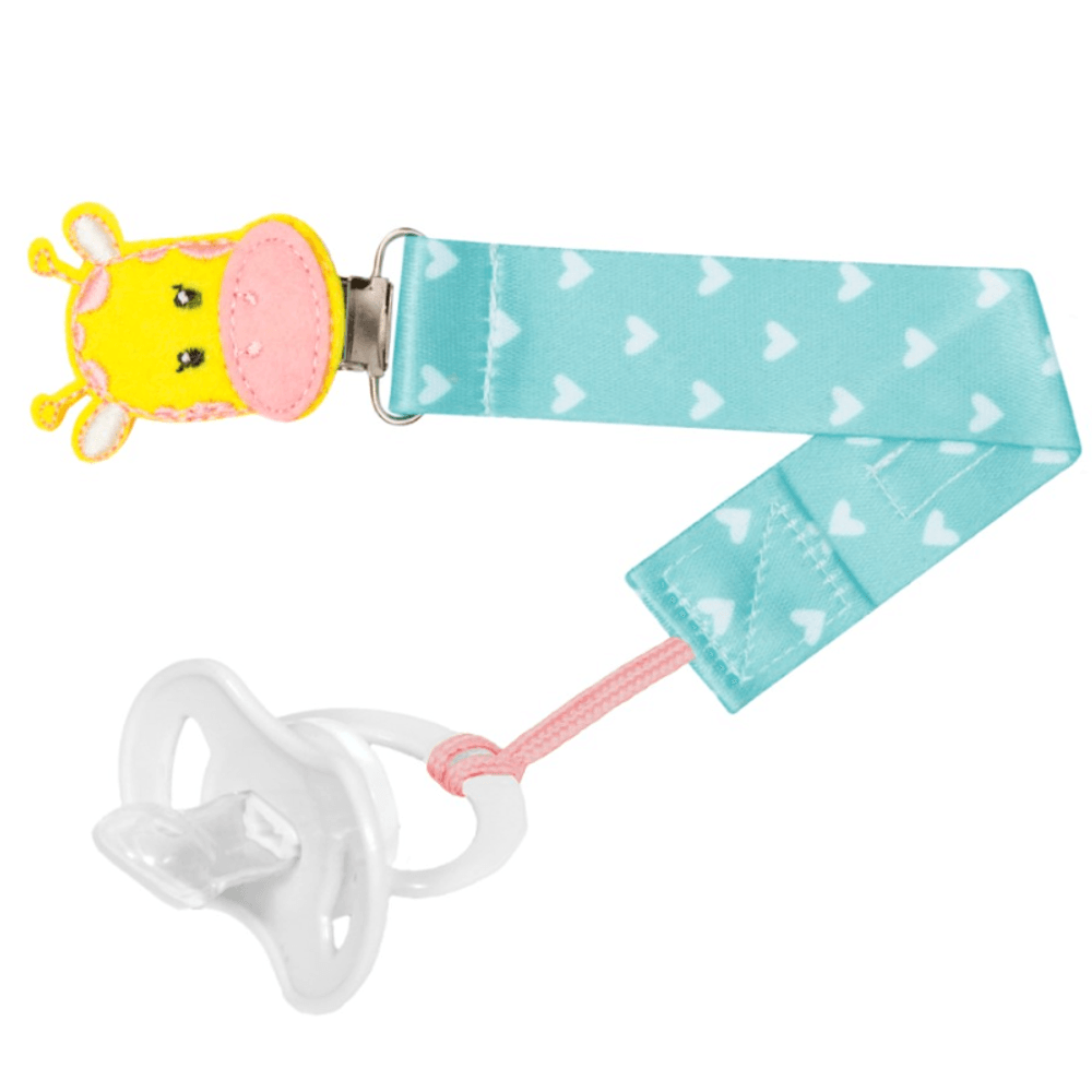 Prendedor-de-Chupeta-Animal-Fun-Girafa