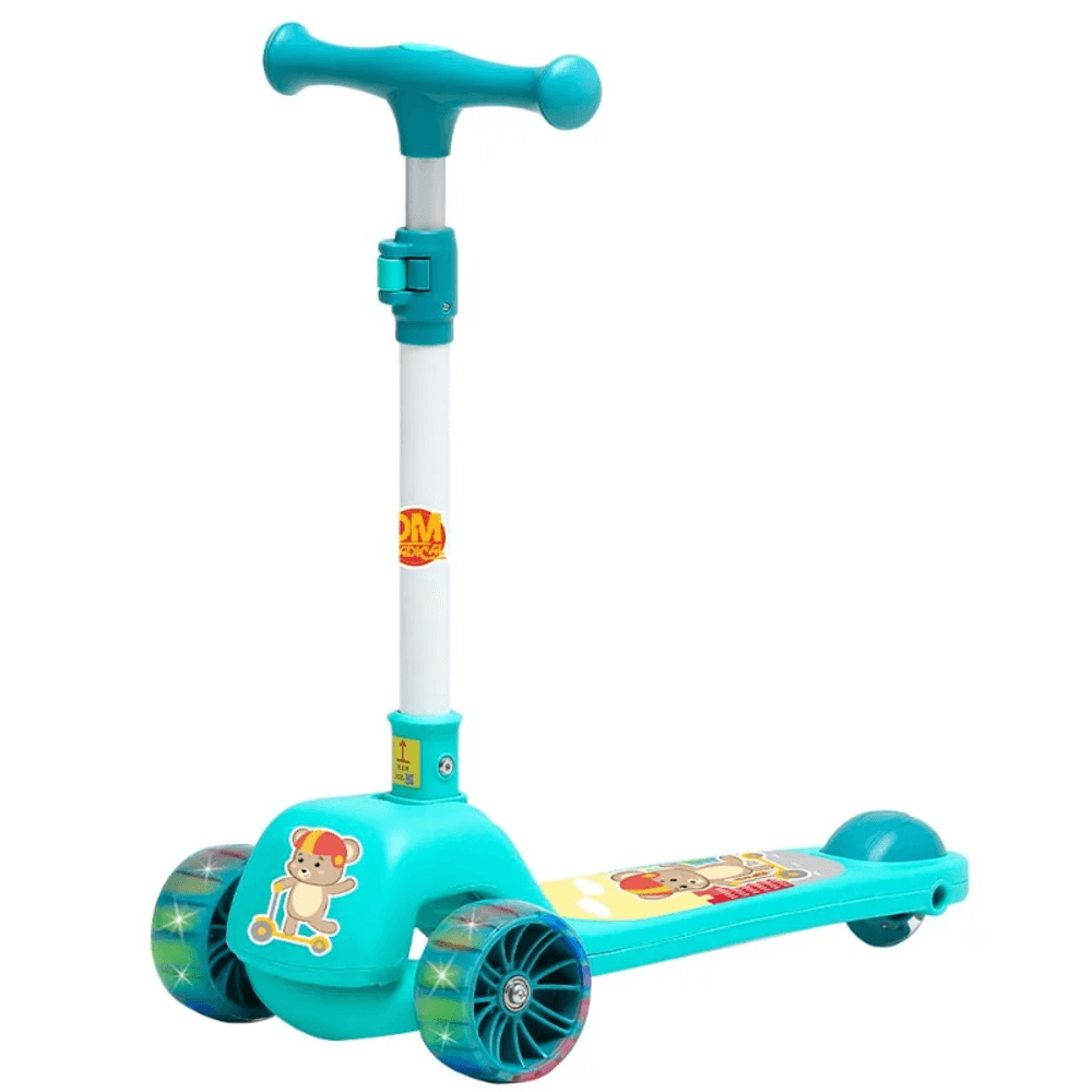Patinete-Fofo-com-Luz-nas-Rodas-Azul