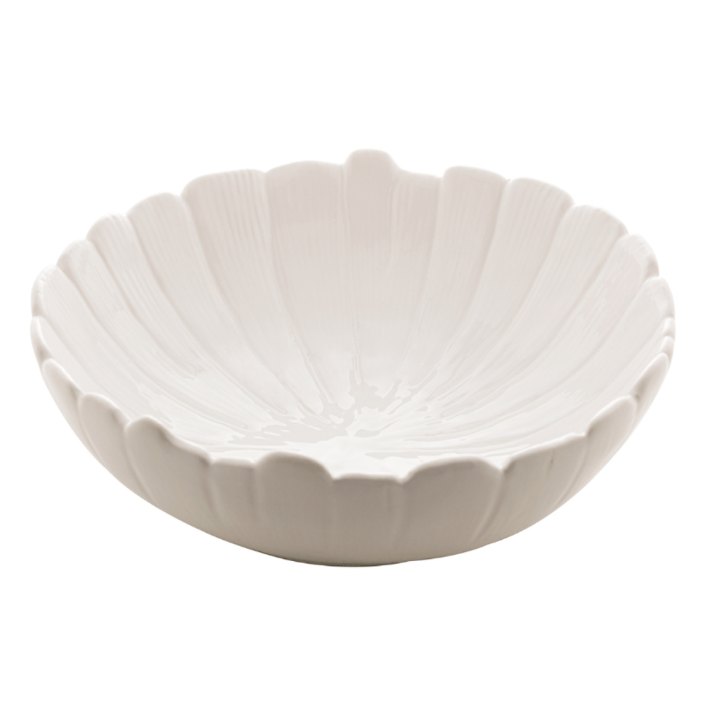Centro-de-Mesa-Folha-de-Banana-Decorativa-em-Ceramica-Branca-25x25x8cm