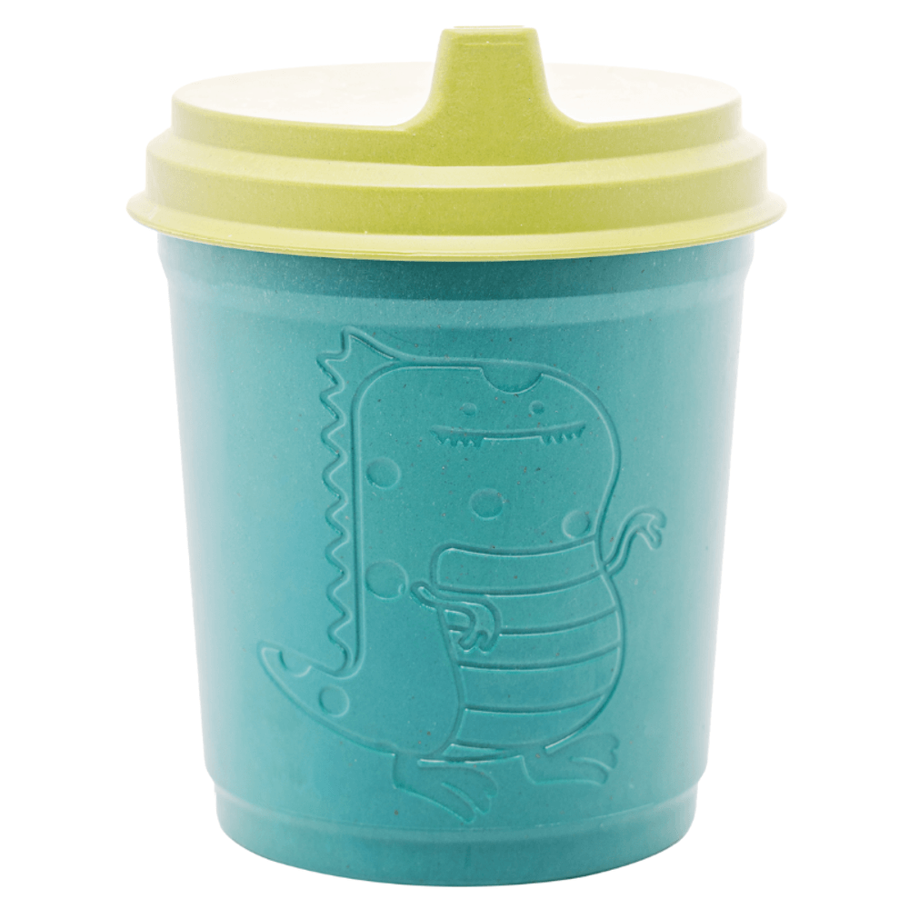 Copo-de-Bambu-com-Tampa-Baby-Dino-Verde-450ml