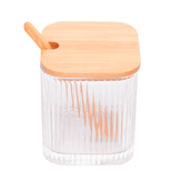 Pote-de-Vidro-com-Colher-e-Tampa-de-Bambu-8x8x95cm