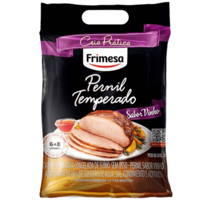 Pernil Frimesa Suíno sem Osso Temperado Toque de Vinho - Aprox . 2,000kg
