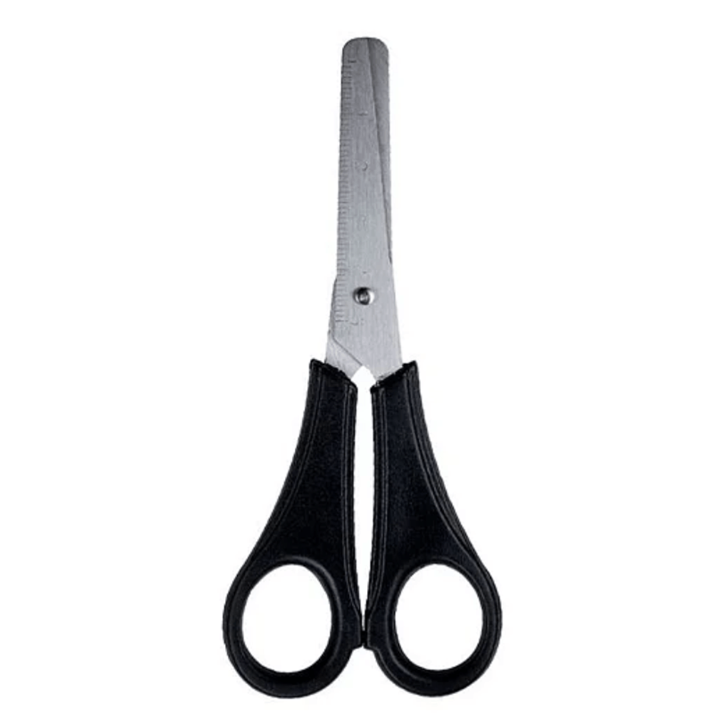 Tesoura-escolar-preta-13cm