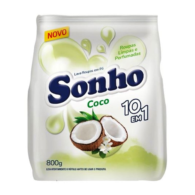 Sabão em Pó Sonho Coco 800g